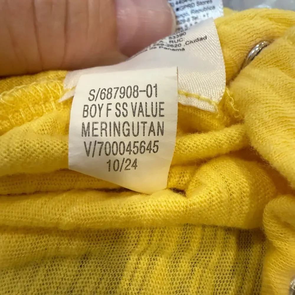 Old Navy Yellow Henley Romper Jumpsuit One Piece Outfit Baby Boys 3-6 Months